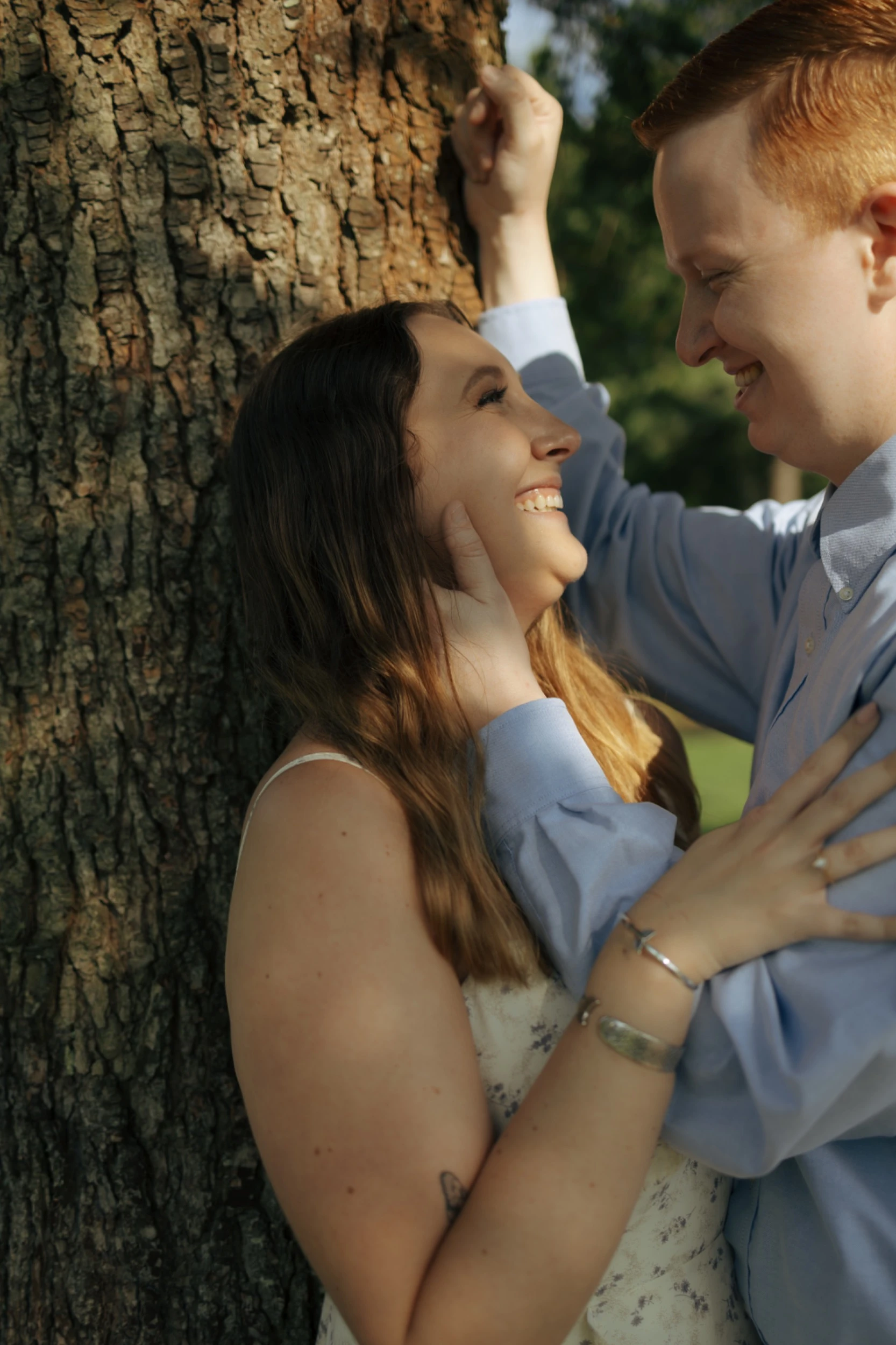 Carissa and Robert in fancy outfits