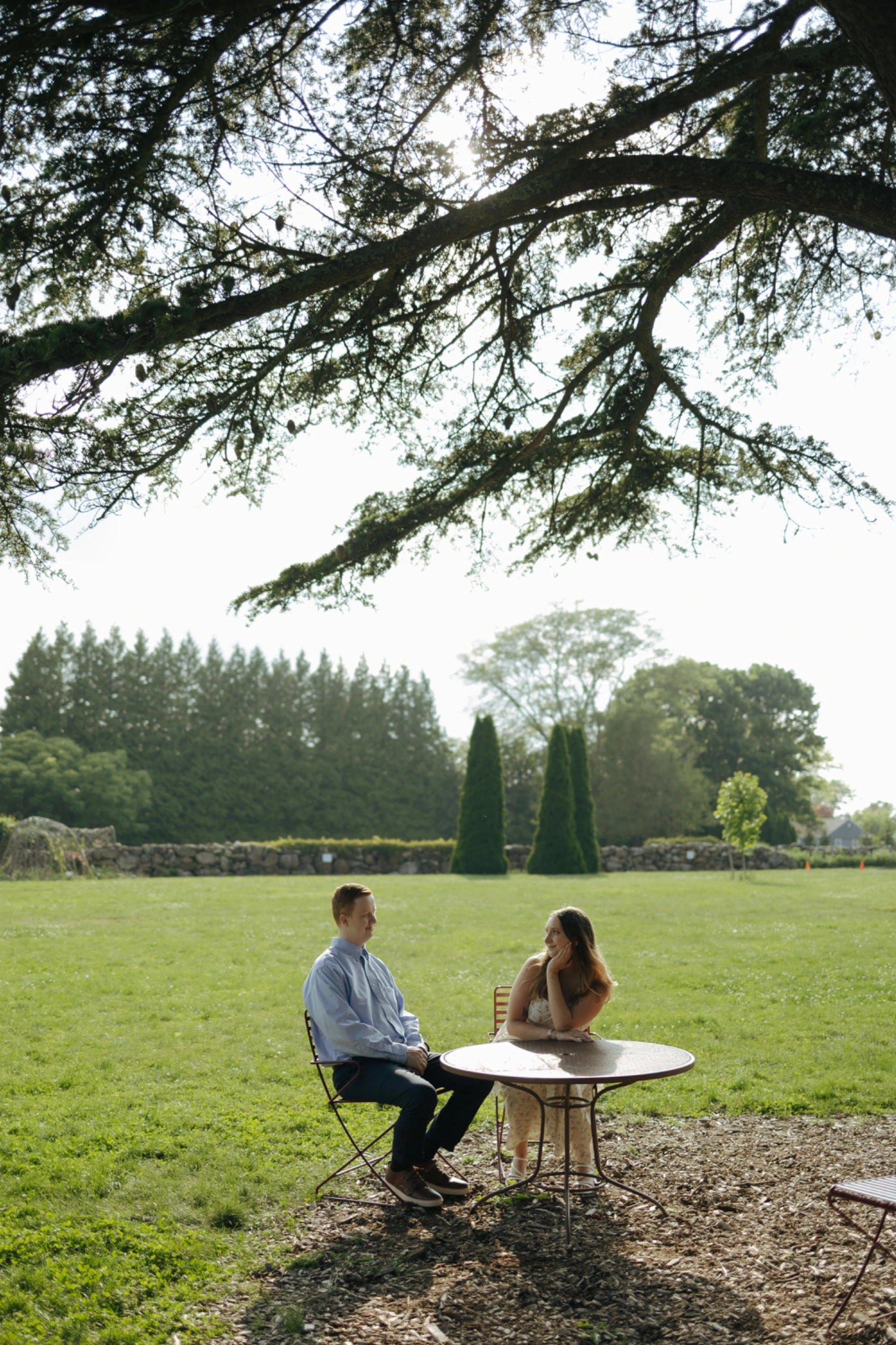 Carissa and Robert holding hands